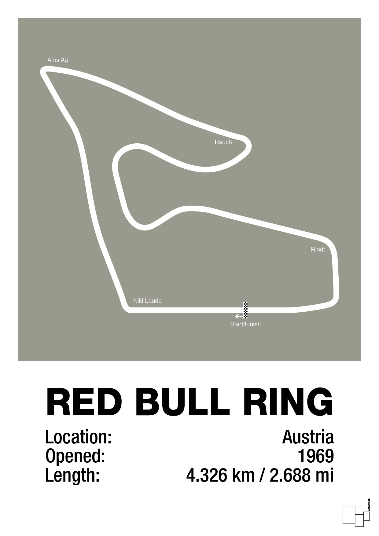 plakat: red bull ring - battleship gray-Formel 1-A1two3