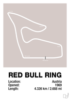 plakat: red bull ring - broken beige-Formel 1-A1two3
