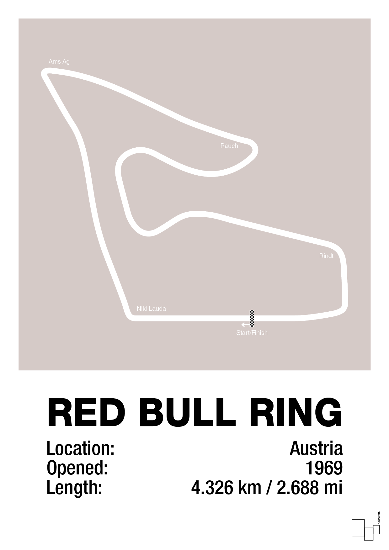 plakat: red bull ring - broken beige-Formel 1-A1two3
