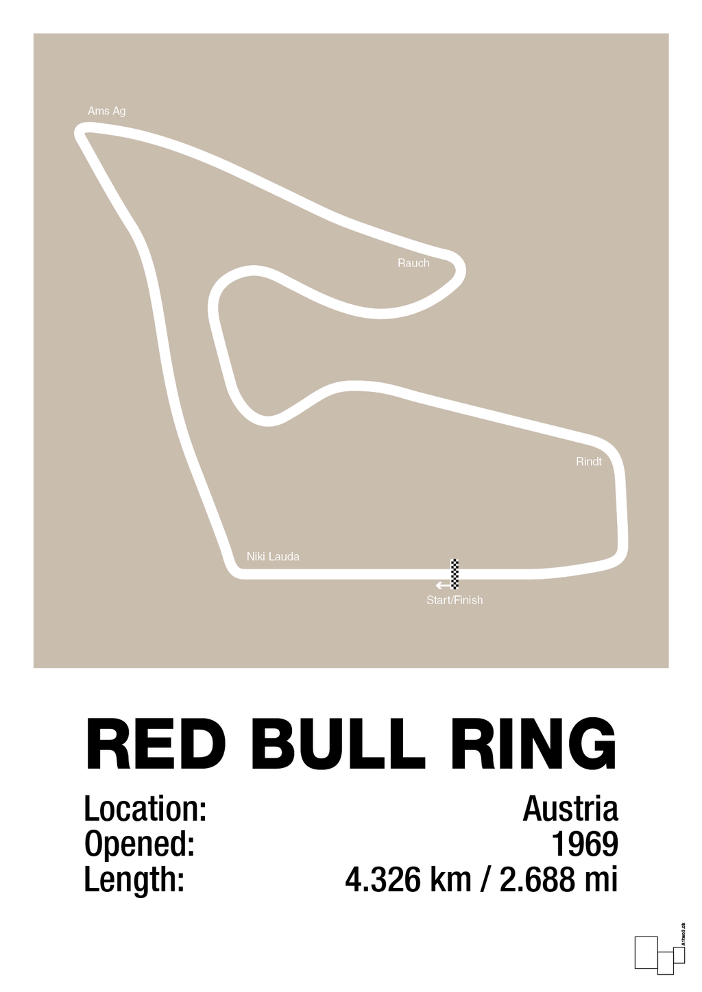 plakat: red bull ring - creamy mushroom-Formel 1-A1two3