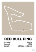 plakat: red bull ring - creamy mushroom-Formel 1-A1two3