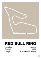 plakat: red bull ring - creamy mushroom-Formel 1-A1two3