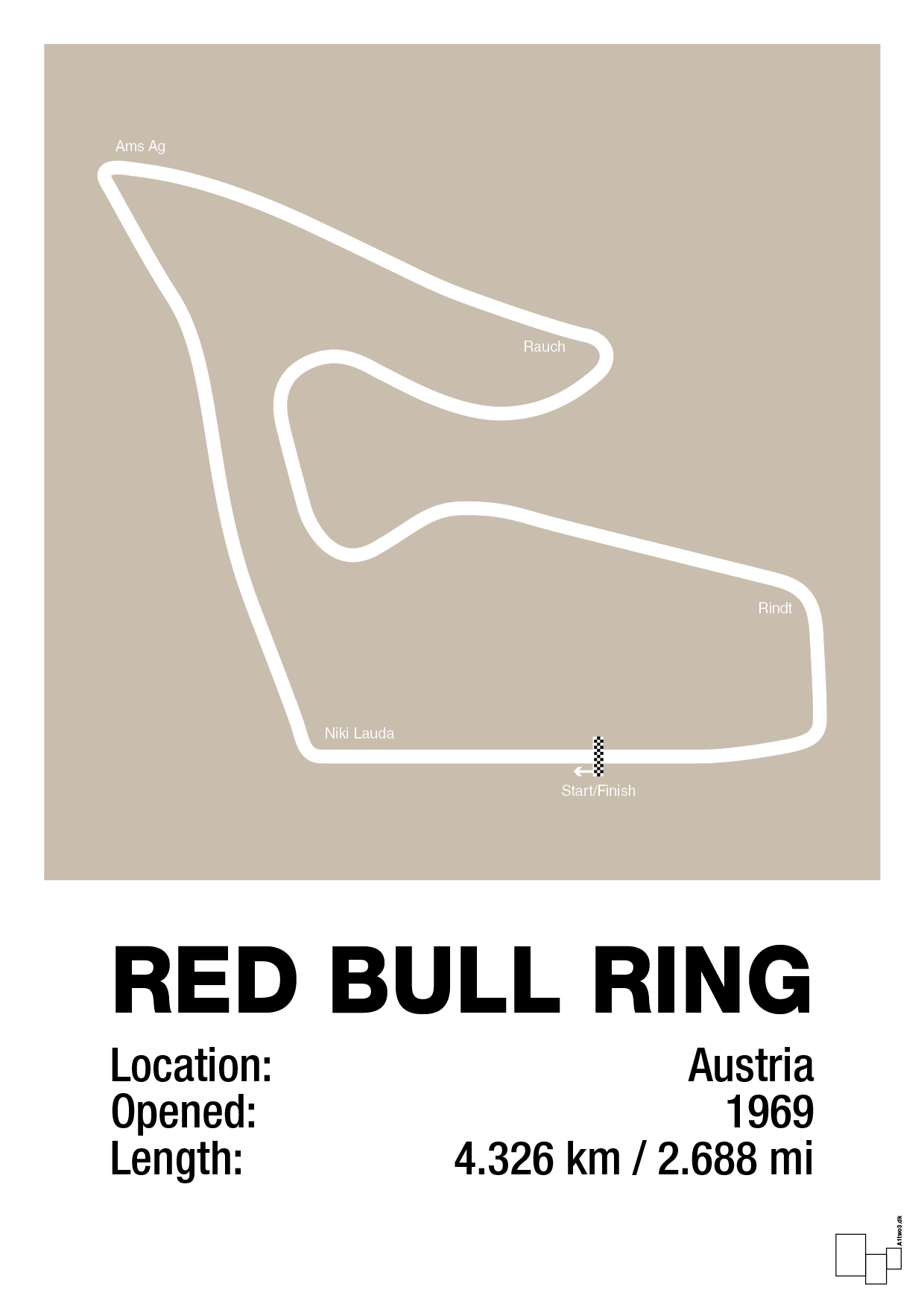 plakat: red bull ring - creamy mushroom-Formel 1-A1two3
