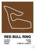 plakat: red bull ring - dark brown-Formel 1-A1two3