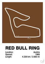 plakat: red bull ring - dark brown-Formel 1-A1two3
