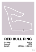plakat: red bull ring - dusty lilac-Formel 1-A1two3