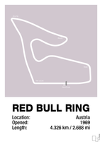 plakat: red bull ring - dusty lilac-Formel 1-A1two3