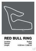 plakat: red bull ring - graphic charcoal-Formel 1-A1two3