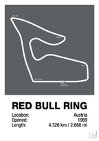 plakat: red bull ring - graphic charcoal-Formel 1-A1two3