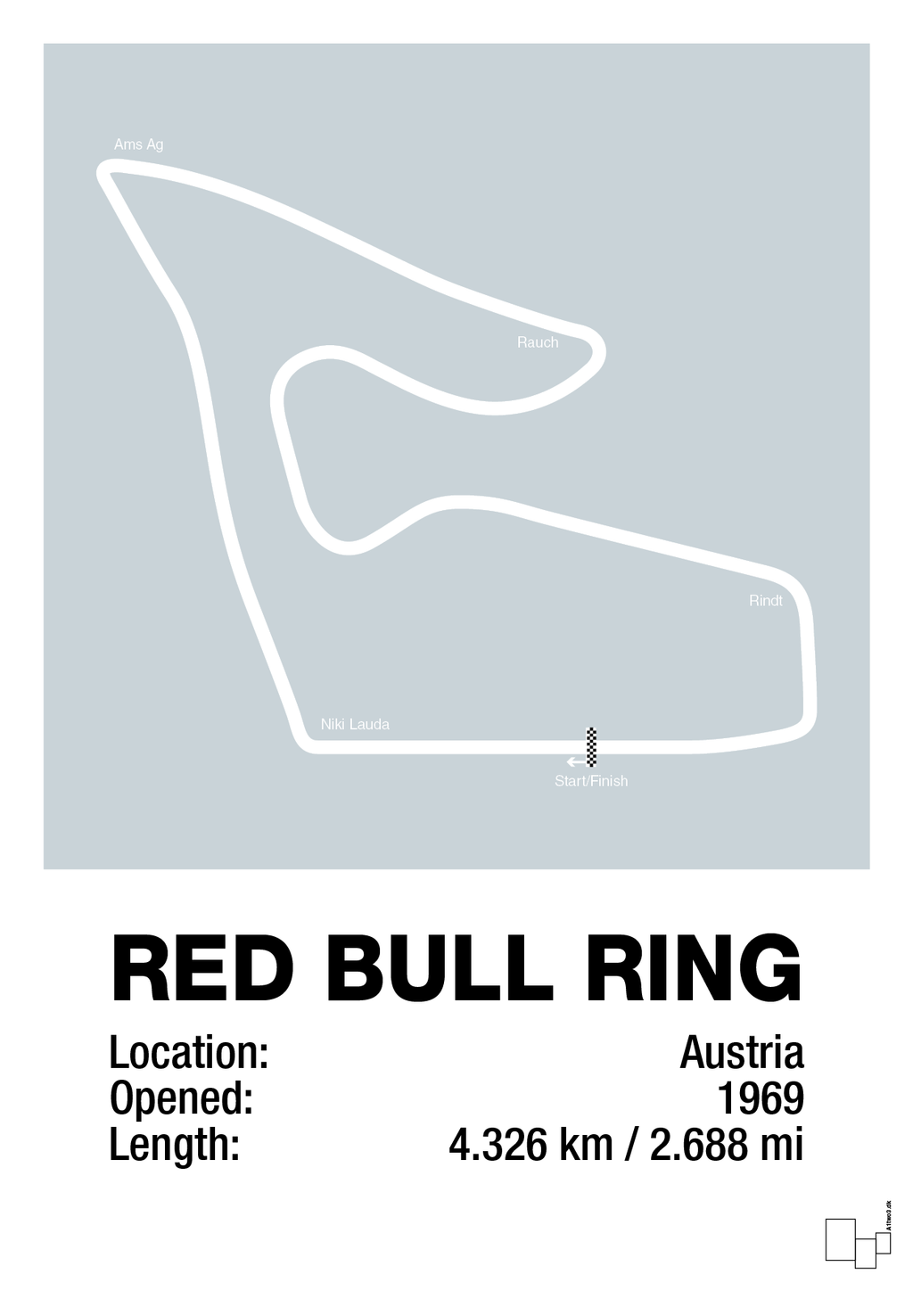 plakat: red bull ring - light drizzle-Formel 1-A1two3