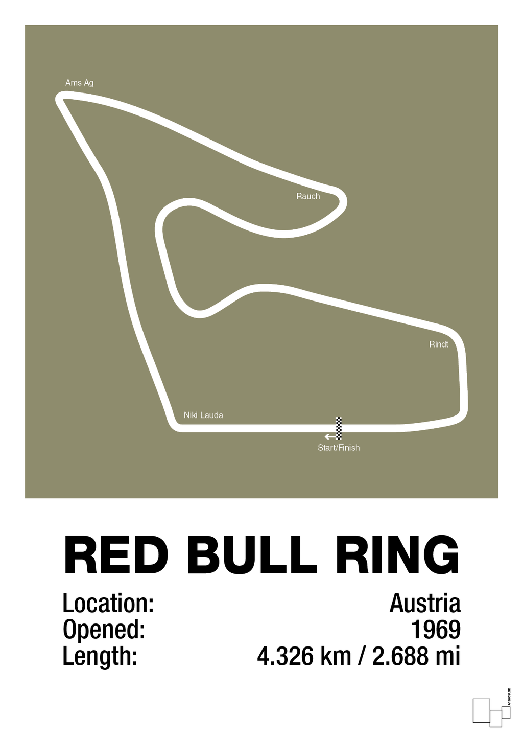 plakat: red bull ring - misty forrest-Formel 1-A1two3