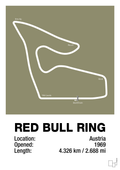 plakat: red bull ring - misty forrest-Formel 1-A1two3