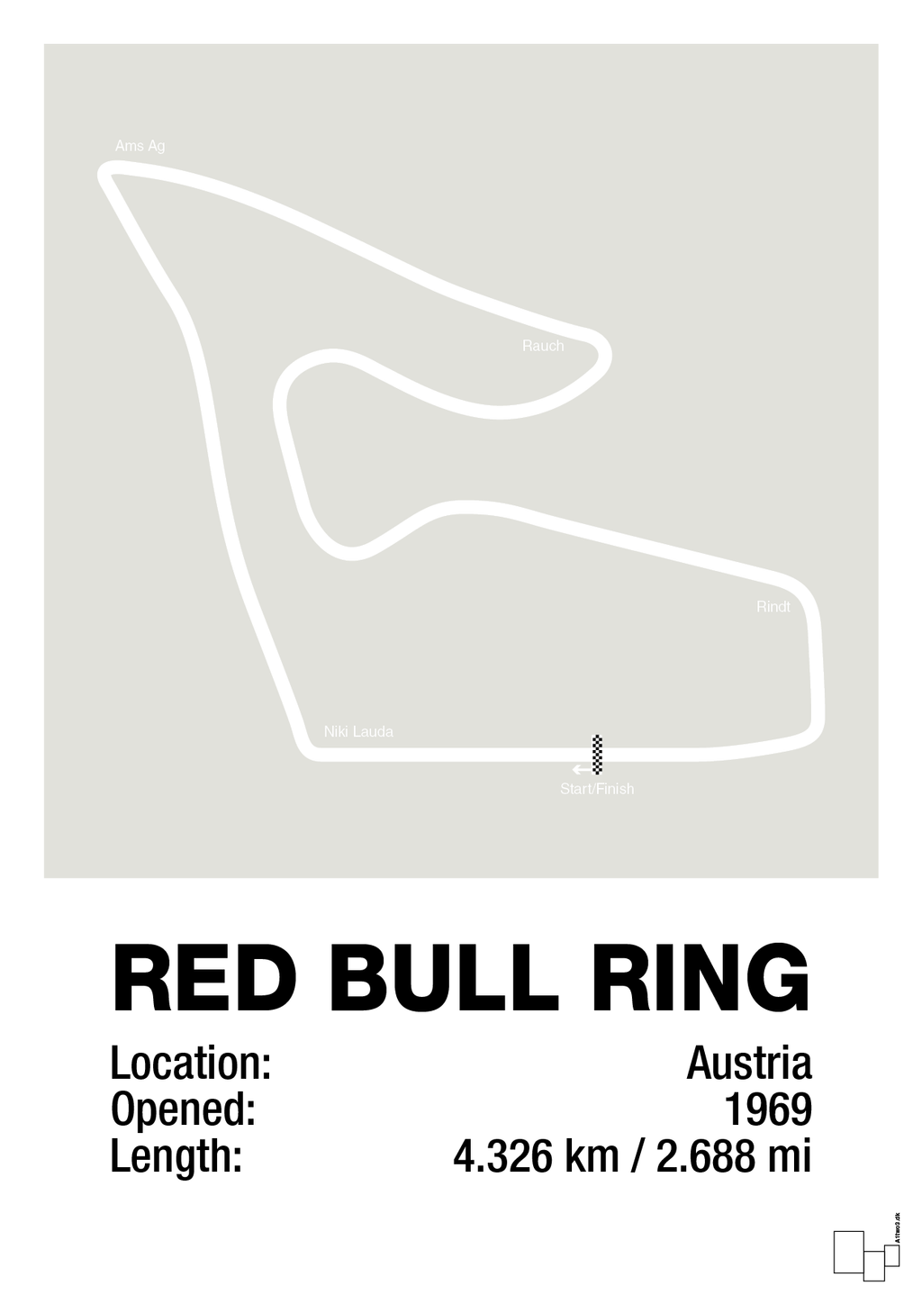 plakat: red bull ring - painters white-Formel 1-A1two3