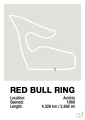 plakat: red bull ring - painters white-Formel 1-A1two3
