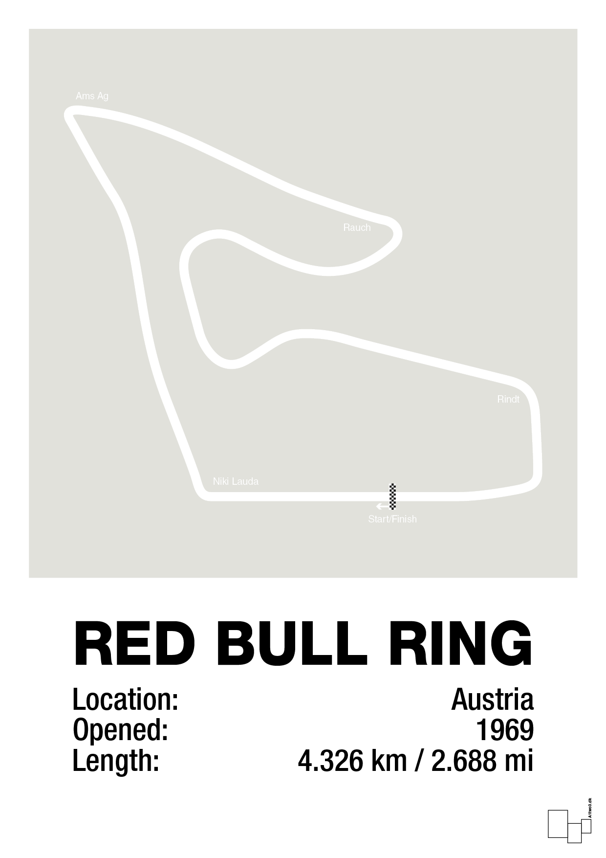 plakat: red bull ring - painters white-Formel 1-A1two3