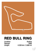 plakat: red bull ring - rumba orange-Formel 1-A1two3