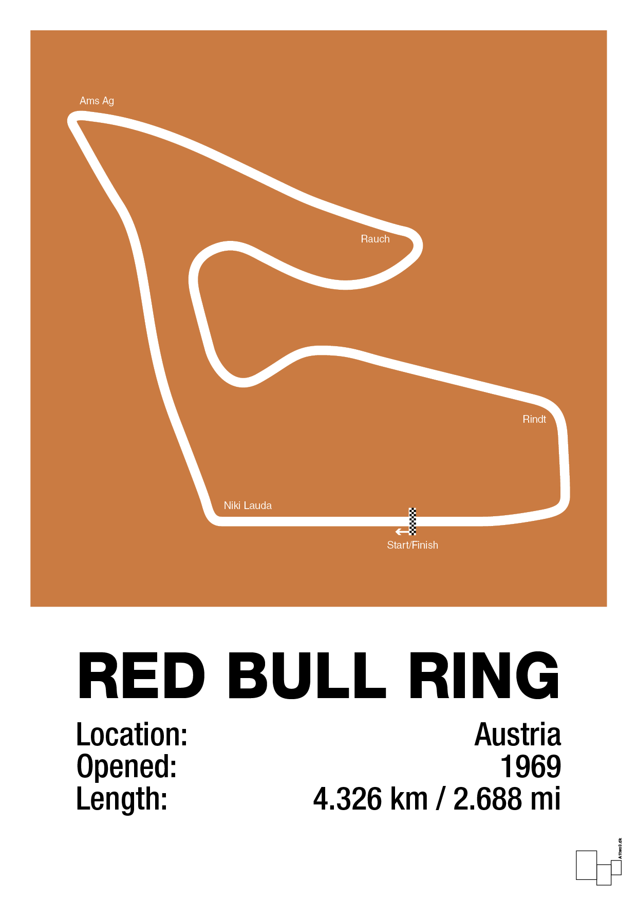 plakat: red bull ring - rumba orange-Formel 1-A1two3