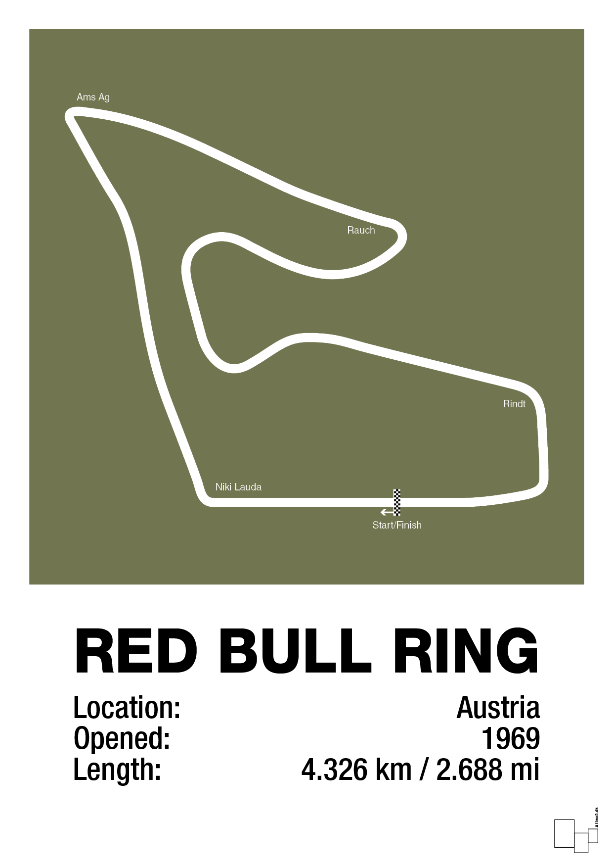 plakat: red bull ring - secret meadow-Formel 1-A1two3