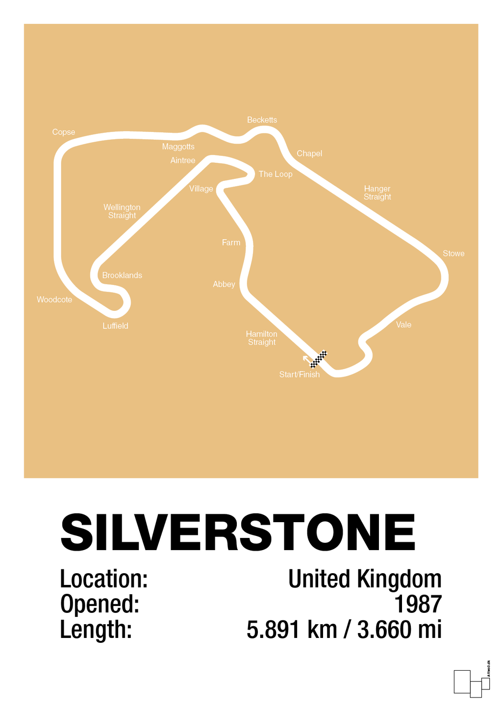 plakat: silverstone circuit - charismatic-Formel 1-A1two3