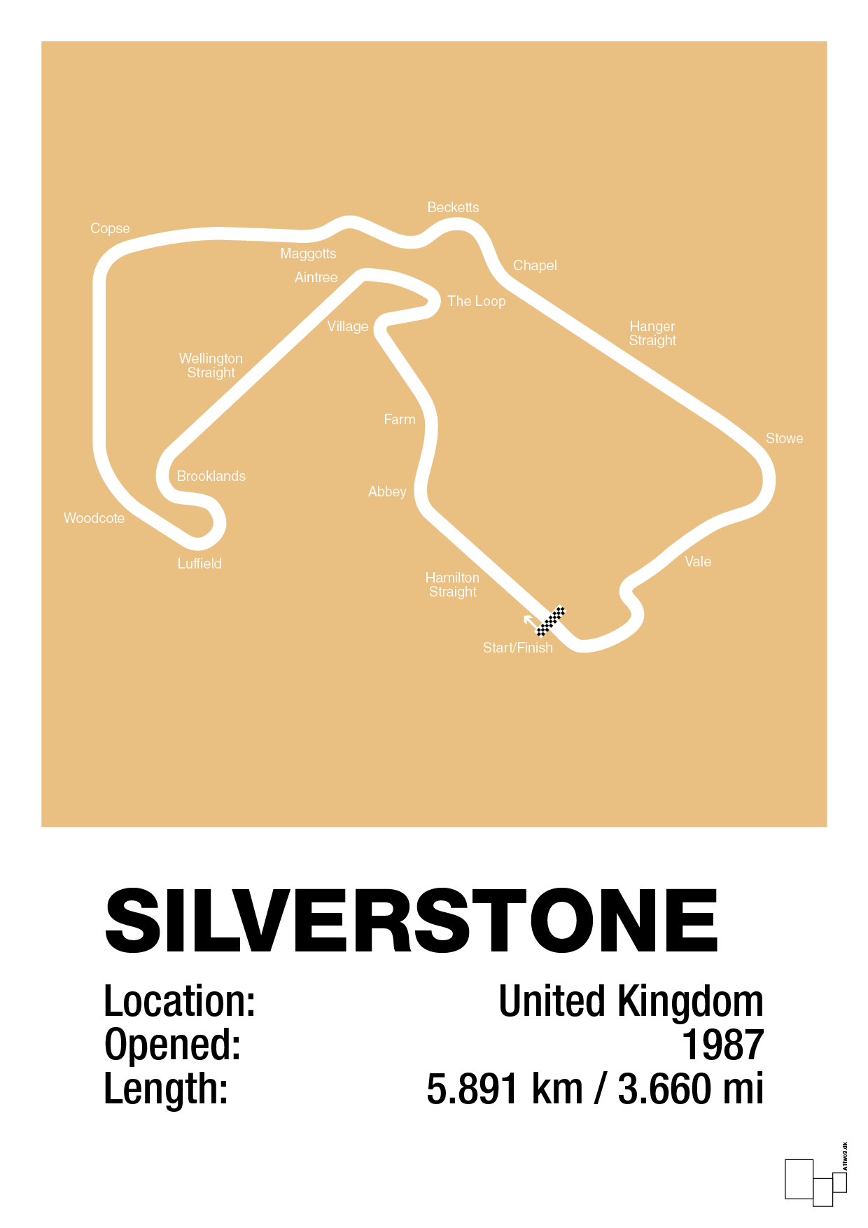 plakat: silverstone circuit - charismatic-Formel 1-A1two3