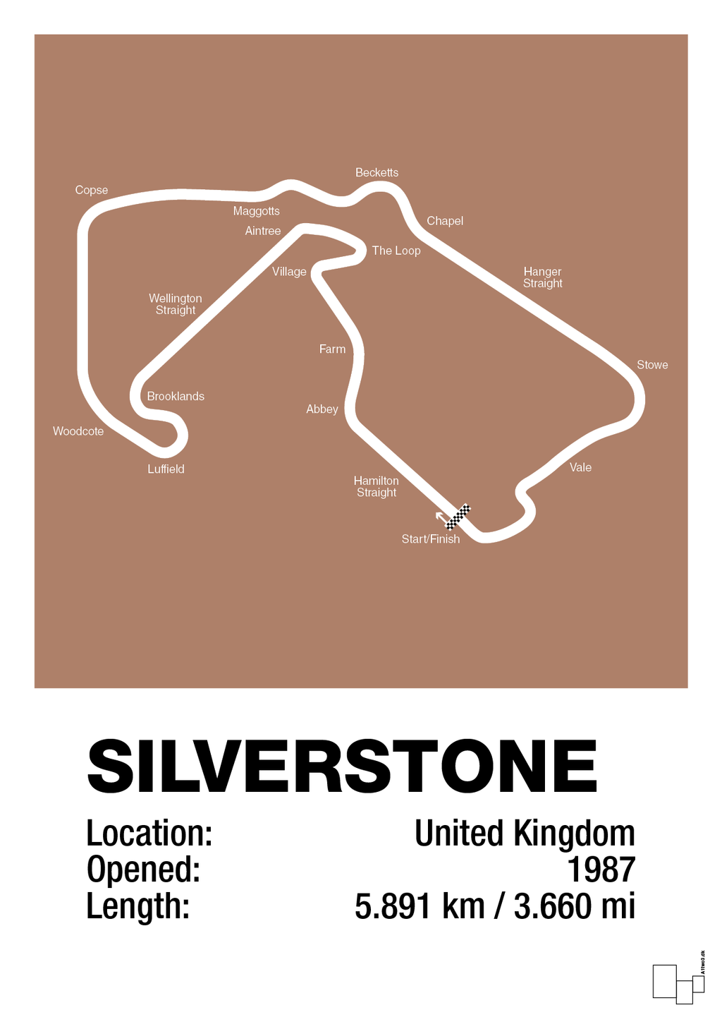 plakat: silverstone circuit - cider spice-Formel 1-A1two3