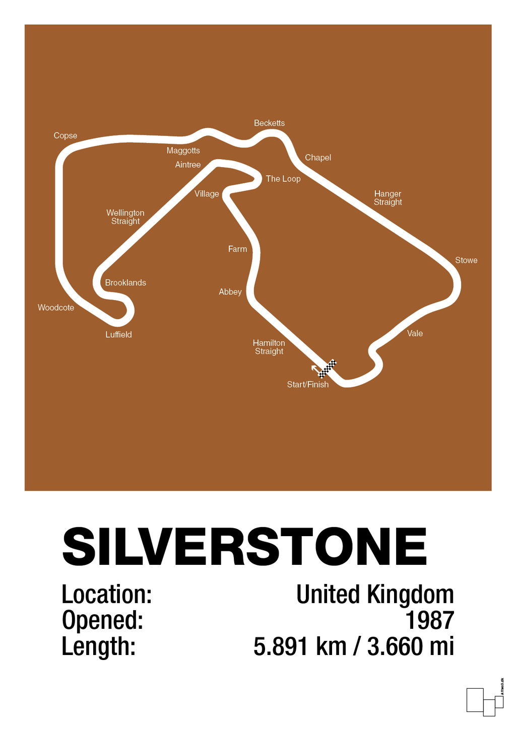 plakat: silverstone circuit - cognac-Formel 1-A1two3