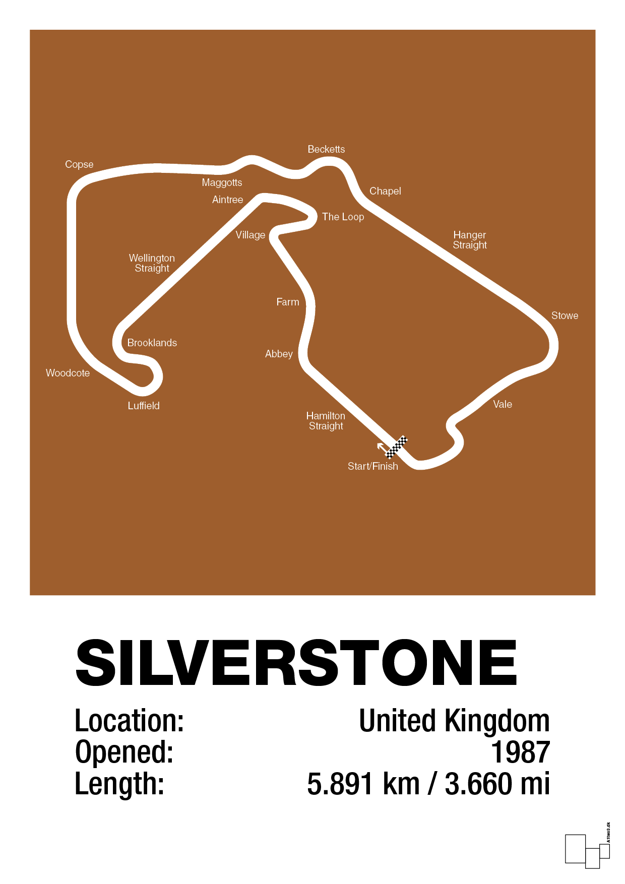 plakat: silverstone circuit - cognac-Formel 1-A1two3