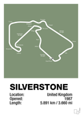 plakat: silverstone circuit - jade-Formel 1-A1two3