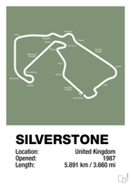 plakat: silverstone circuit - jade-Formel 1-A1two3