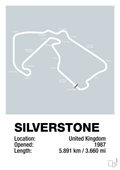plakat: silverstone circuit - light drizzle-Formel 1-A1two3