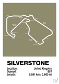 plakat: silverstone circuit - misty forrest-Formel 1-A1two3