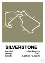 plakat: silverstone circuit - misty forrest-Formel 1-A1two3