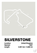 plakat: silverstone circuit - painters white-Formel 1-A1two3