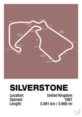 plakat: silverstone circuit - plum-Formel 1-A1two3