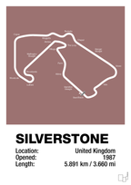 plakat: silverstone circuit - plum-Formel 1-A1two3