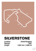 plakat: silverstone circuit - powder-Formel 1-A1two3