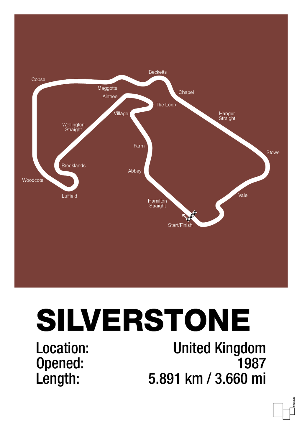 plakat: silverstone circuit - red pepper-Formel 1-A1two3