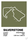plakat: silverstone circuit - secret meadow-Formel 1-A1two3