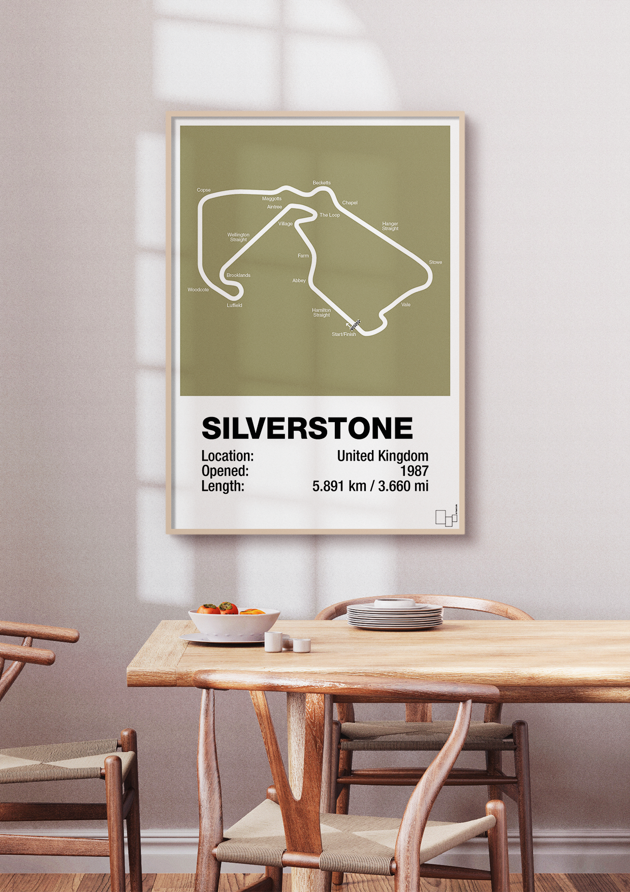 plakat: silverstone circuit - plum-Formel 1-A1two3