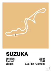 plakat: suzuka circuit - charismatic