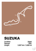 plakat: suzuka circuit - cider spice-Formel 1-A1two3