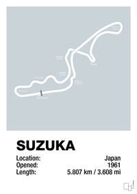 plakat: suzuka circuit - light drizzle