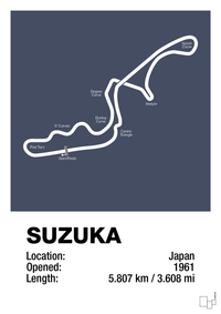 plakat: suzuka circuit - petrol