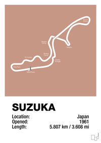 plakat: suzuka circuit - powder