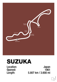 plakat: suzuka circuit - red pepper