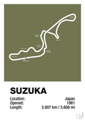 plakat: suzuka circuit - secret meadow-Formel 1-A1two3