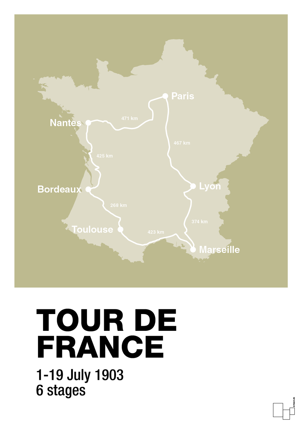 plakat: tour de france - back to nature-Cykling-A1two3