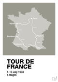 plakat: tour de france - battleship gray-Cykling-A1two3