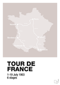 plakat: tour de france - broken beige-Cykling-A1two3