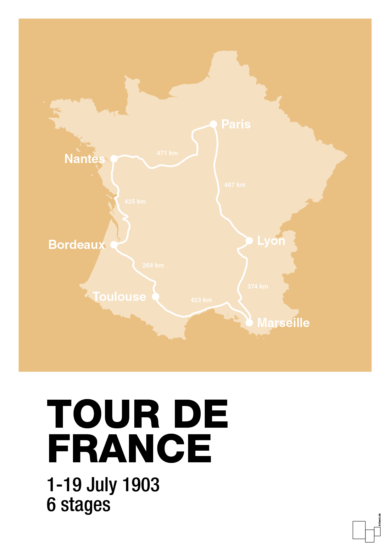 plakat: tour de france - charismatic-Cykling-A1two3